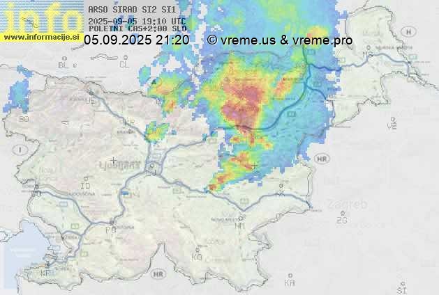 Radarska karta padavin