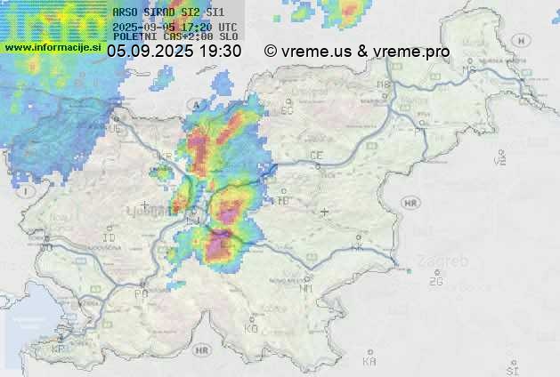 Radarska karta padavin