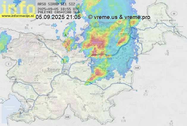 Radarska karta padavin