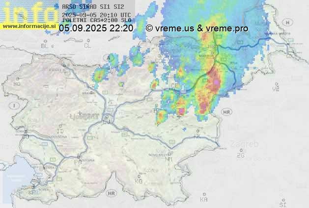 Radarska karta padavin