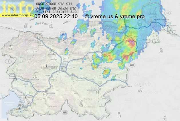 Radarska karta padavin