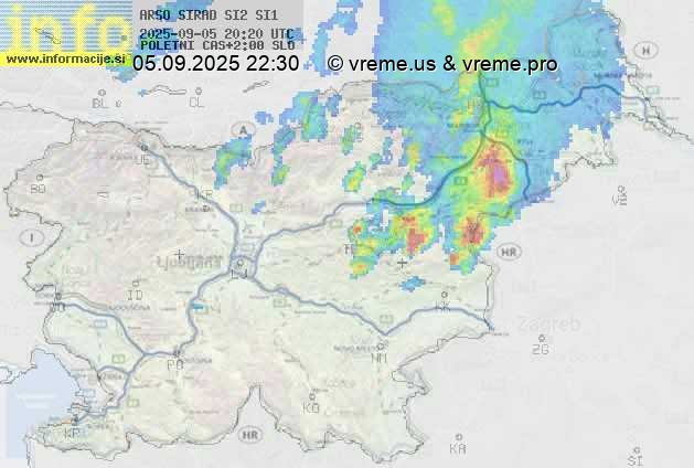 Radarska karta padavin