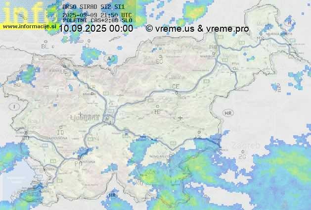 Radarska karta padavin