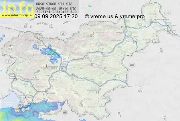 Radarska karta padavin