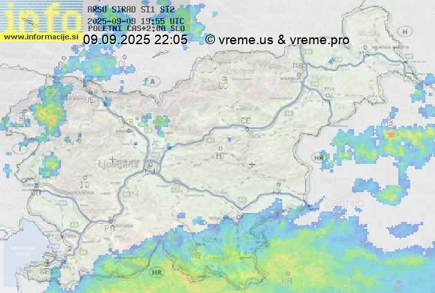 Radarska karta padavin