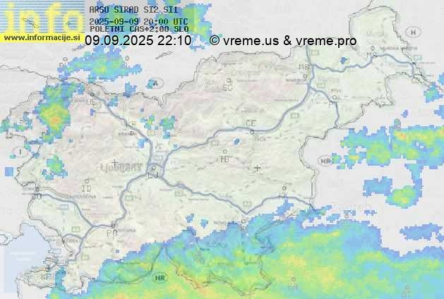Radarska karta padavin
