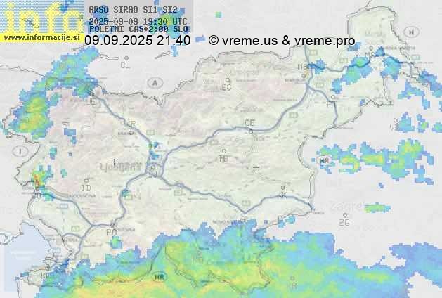 Radarska karta padavin