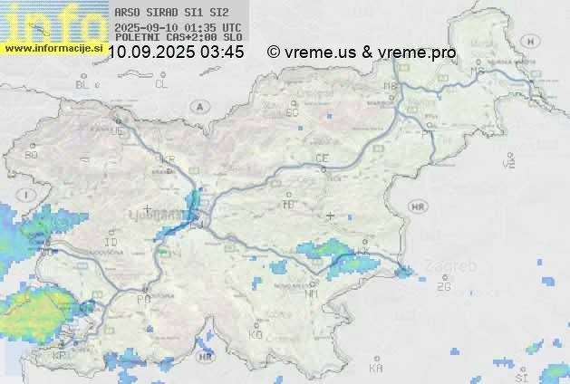 Radarska karta padavin