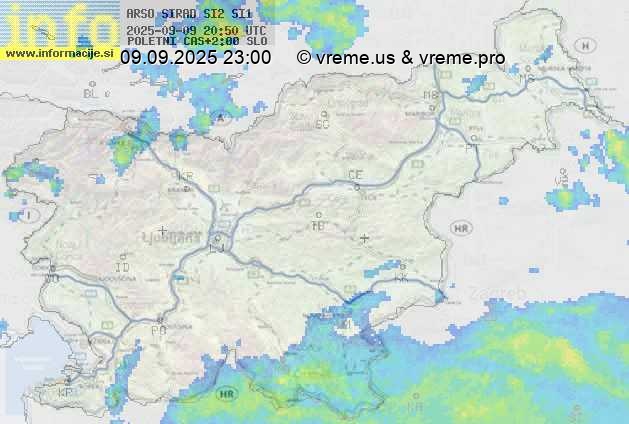 Radarska karta padavin