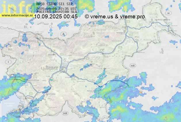 Radarska karta padavin