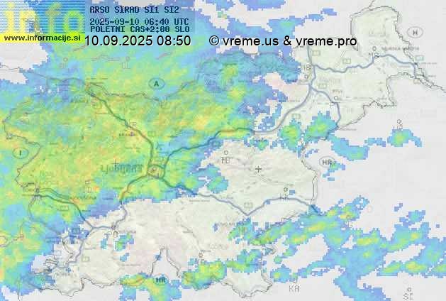 Radarska karta padavin
