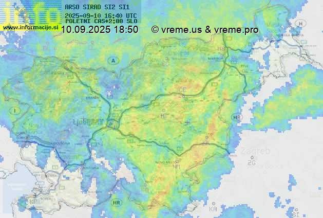 Radarska karta padavin