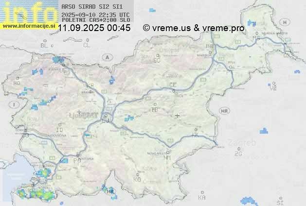 Radarska karta padavin