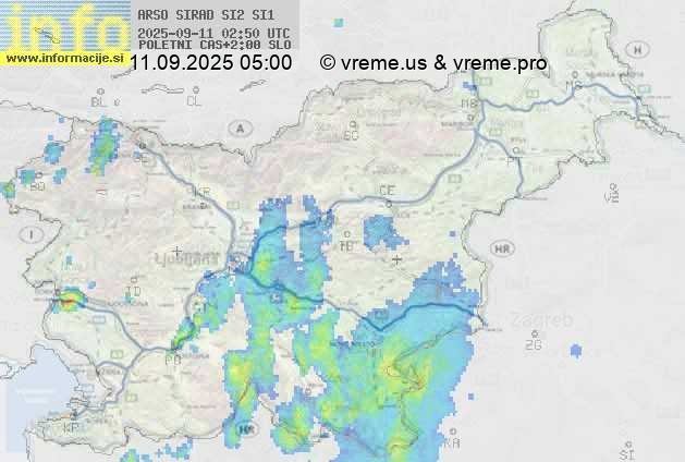 Radarska karta padavin