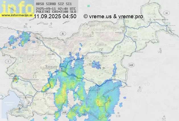 Radarska karta padavin