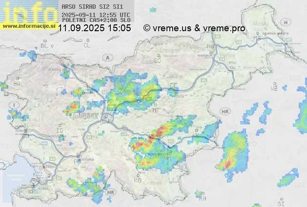 Radarska karta padavin