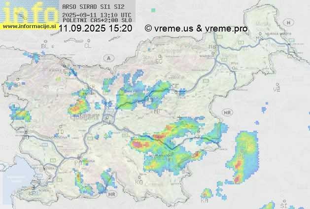Radarska karta padavin