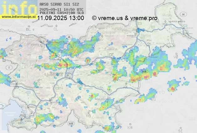 Radarska karta padavin
