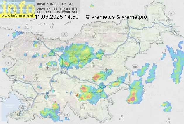Radarska karta padavin