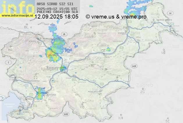 Radarska karta padavin