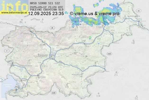 Radarska karta padavin