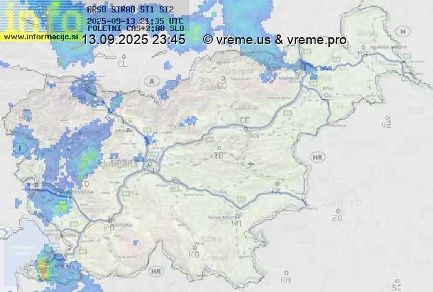 Radarska karta padavin