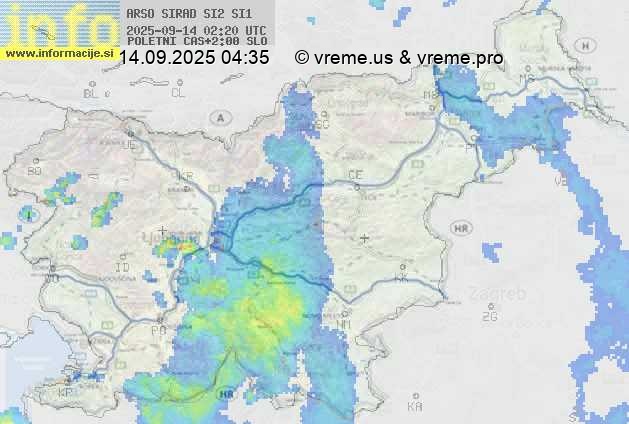 Radarska karta padavin