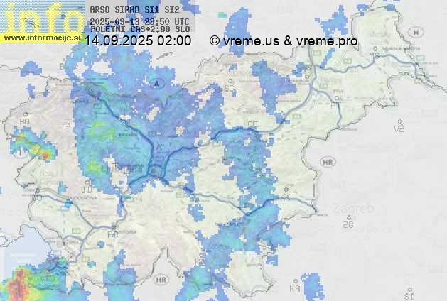 Radarska karta padavin