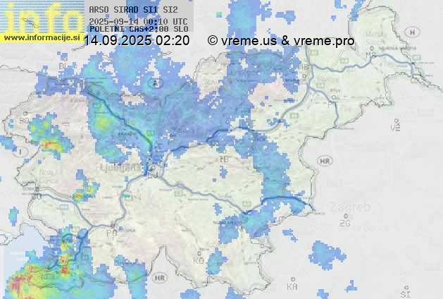 Radarska karta padavin