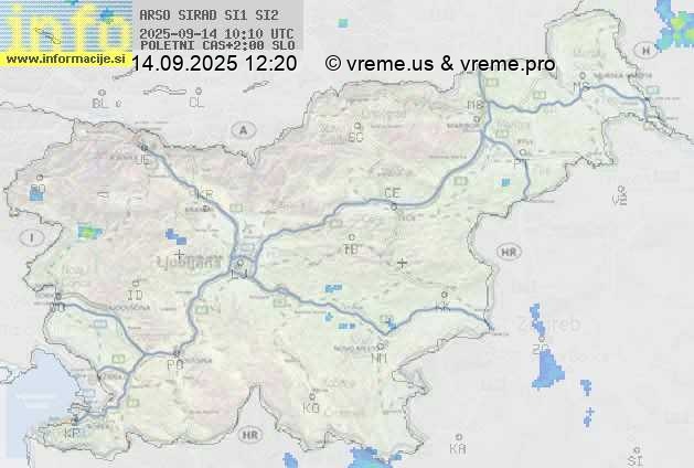 Radarska karta padavin
