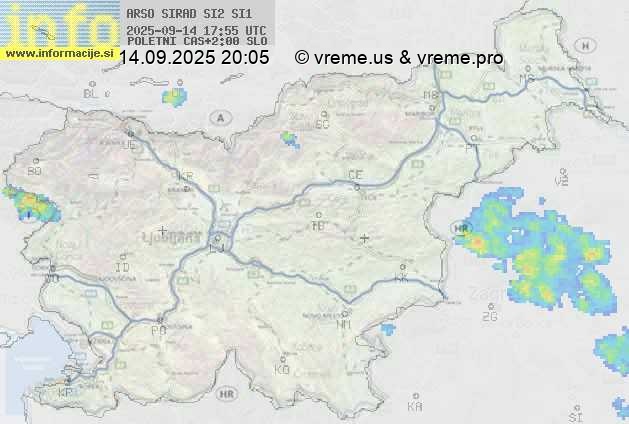 Radarska karta padavin