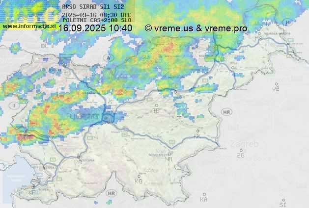 Radarska karta padavin
