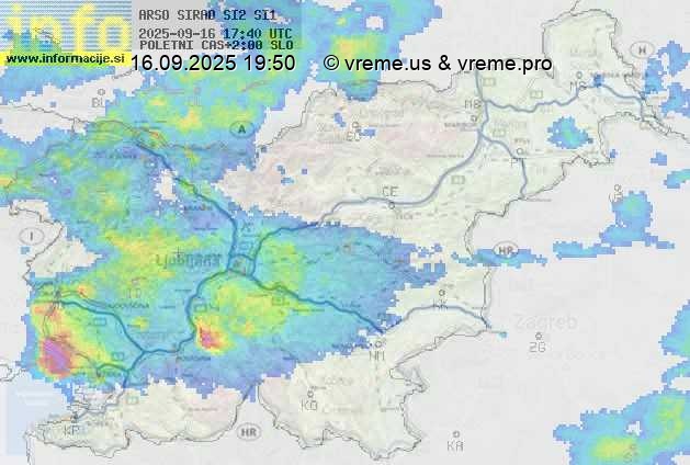 Radarska karta padavin