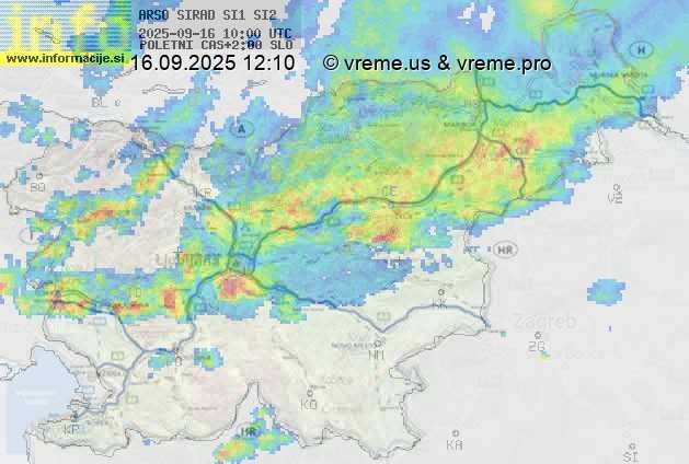 Radarska karta padavin