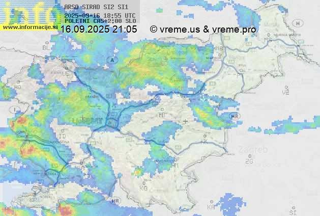 Radarska karta padavin