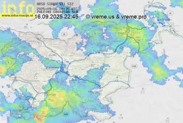 Radarska karta padavin