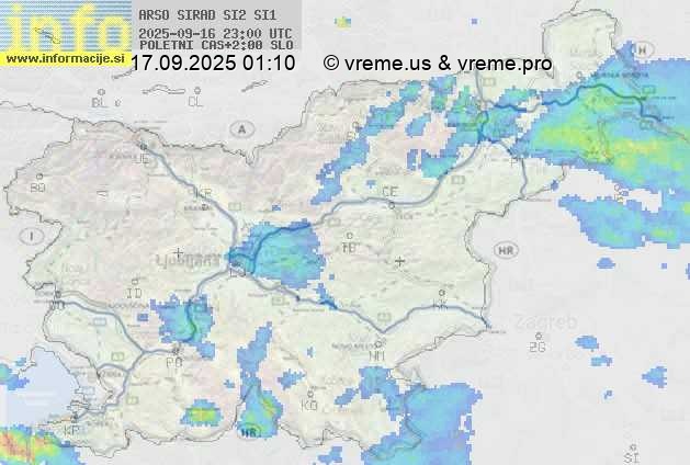 Radarska karta padavin