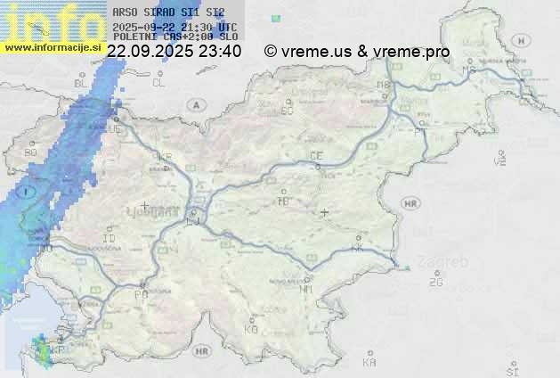 Radarska karta padavin