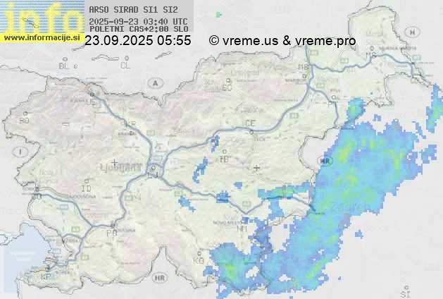 Radarska karta padavin