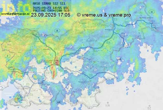 Radarska karta padavin