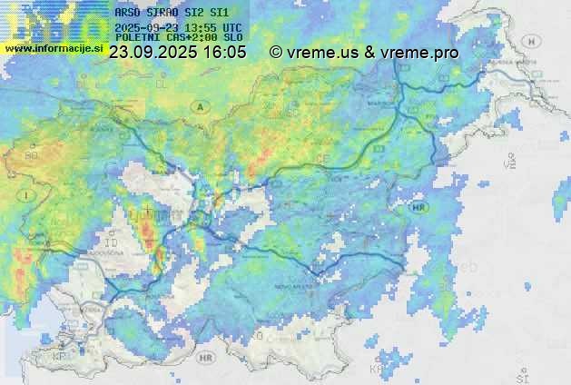 Radarska karta padavin