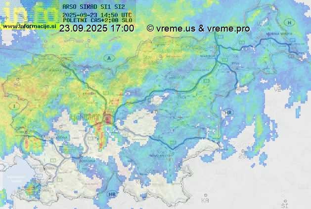 Radarska karta padavin