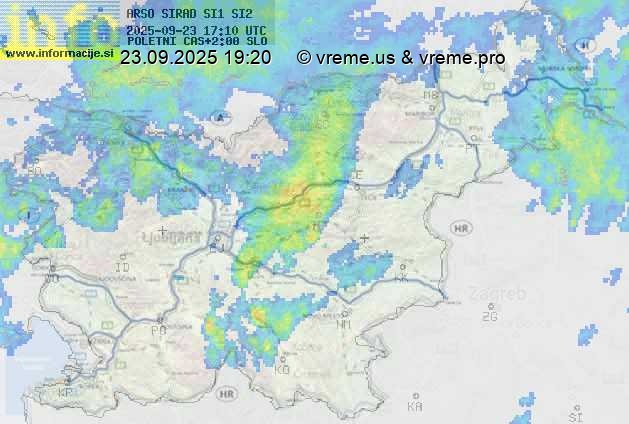 Radarska karta padavin