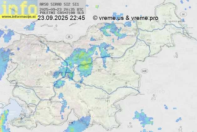 Radarska karta padavin