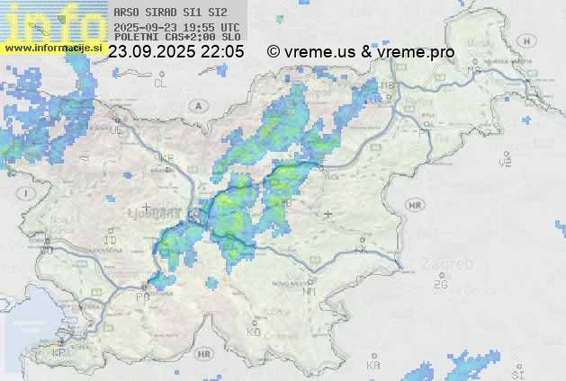 Radarska karta padavin