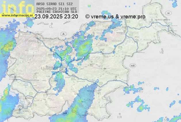 Radarska karta padavin