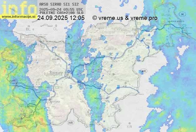 Radarska karta padavin