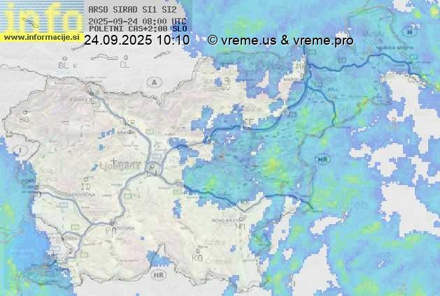 Radarska karta padavin