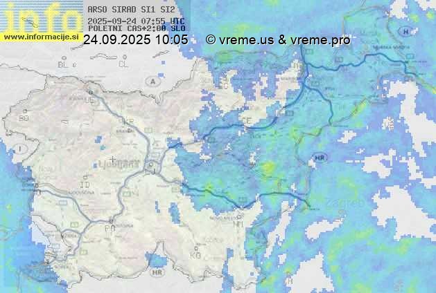 Radarska karta padavin