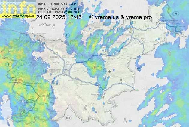 Radarska karta padavin